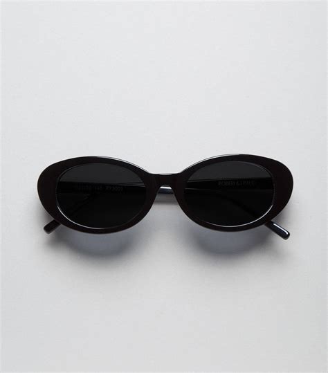 oval black sunglasses